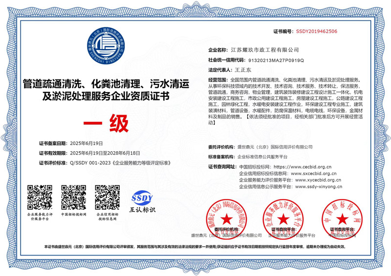 顺义企业资质证书